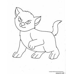 Disegno da colorare: Gattino (Animali) #18069 - Pagine da Colorare Stampabili Gratuite