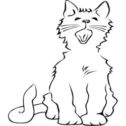 Disegno da colorare: Gattino (Animali) #18111 - Pagine da Colorare Stampabili Gratuite