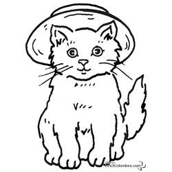 Disegno da colorare: Gattino (Animali) #18116 - Pagine da Colorare Stampabili Gratuite