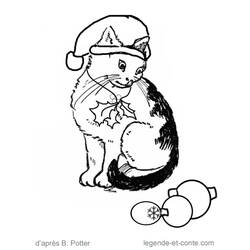 Disegno da colorare: Gattino (Animali) #18144 - Pagine da Colorare Stampabili Gratuite