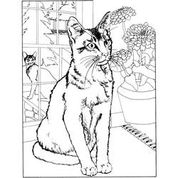 Disegno da colorare: Gatto (Animali) #1772 - Pagine da Colorare Stampabili Gratuite