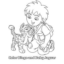 Disegno da colorare: Giaguaro (Animali) #9043 - Pagine da Colorare Stampabili Gratuite
