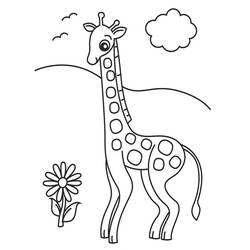 Disegno da colorare: Giraffa (Animali) #7233 - Pagine da Colorare Stampabili Gratuite