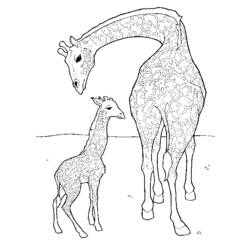 Disegno da colorare: Giraffa (Animali) #7238 - Pagine da Colorare Stampabili Gratuite