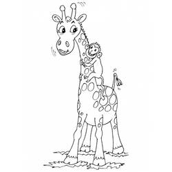 Disegno da colorare: Giraffa (Animali) #7254 - Pagine da Colorare Stampabili Gratuite
