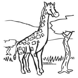 Disegno da colorare: Giraffa (Animali) #7287 - Pagine da Colorare Stampabili Gratuite