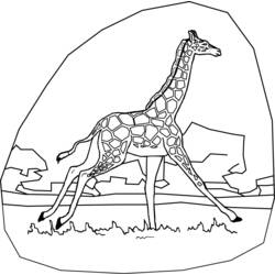 Disegno da colorare: Giraffa (Animali) #7289 - Pagine da Colorare Stampabili Gratuite