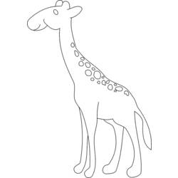 Disegno da colorare: Giraffa (Animali) #7293 - Pagine da Colorare Stampabili Gratuite