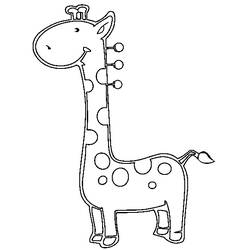 Disegno da colorare: Giraffa (Animali) #7298 - Pagine da Colorare Stampabili Gratuite