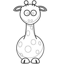 Disegno da colorare: Giraffa (Animali) #7306 - Pagine da Colorare Stampabili Gratuite