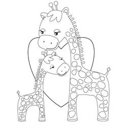 Disegno da colorare: Giraffa (Animali) #7309 - Pagine da Colorare Stampabili Gratuite