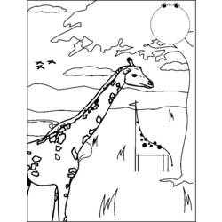 Disegno da colorare: Giraffa (Animali) #7322 - Pagine da Colorare Stampabili Gratuite