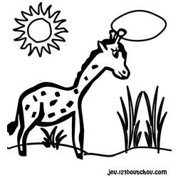 Disegno da colorare: Giraffa (Animali) #7339 - Pagine da Colorare Stampabili Gratuite