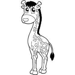Disegno da colorare: Giraffa (Animali) #7346 - Pagine da Colorare Stampabili Gratuite