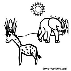Disegno da colorare: Giraffa (Animali) #7350 - Pagine da Colorare Stampabili Gratuite