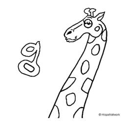 Disegno da colorare: Giraffa (Animali) #7355 - Pagine da Colorare Stampabili Gratuite
