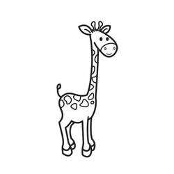 Disegno da colorare: Giraffa (Animali) #7357 - Pagine da Colorare Stampabili Gratuite