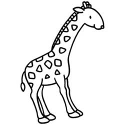 Disegno da colorare: Giraffa (Animali) #7367 - Pagine da Colorare Stampabili Gratuite