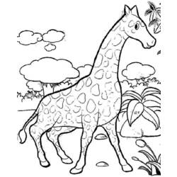 Disegno da colorare: Giraffa (Animali) #7380 - Pagine da Colorare Stampabili Gratuite