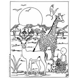 Disegno da colorare: Giraffa (Animali) #7399 - Pagine da Colorare Stampabili Gratuite