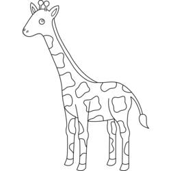 Disegno da colorare: Giraffa (Animali) #7406 - Pagine da Colorare Stampabili Gratuite