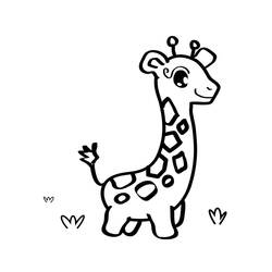 Disegno da colorare: Giraffa (Animali) #7410 - Pagine da Colorare Stampabili Gratuite