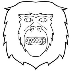 Disegno da colorare: Gorilla (Animali) #7488 - Pagine da Colorare Stampabili Gratuite