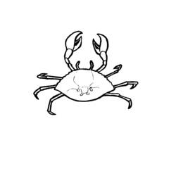 Disegno da colorare: Granchio (Animali) #4628 - Pagine da Colorare Stampabili Gratuite