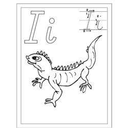 Disegno da colorare: iguana (Animali) #8933 - Pagine da Colorare Stampabili Gratuite
