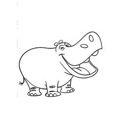 Disegno da colorare: Ippopotamo (Animali) #8662 - Pagine da Colorare Stampabili Gratuite