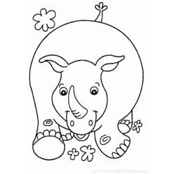 Disegno da colorare: Ippopotamo (Animali) #8686 - Pagine da Colorare Stampabili Gratuite