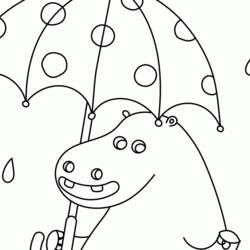 Disegno da colorare: Ippopotamo (Animali) #8715 - Pagine da Colorare Stampabili Gratuite