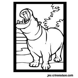 Disegno da colorare: Ippopotamo (Animali) #8777 - Pagine da Colorare Stampabili Gratuite