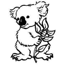 Disegno da colorare: Koala (Animali) #9309 - Pagine da Colorare Stampabili Gratuite