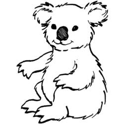 Disegno da colorare: Koala (Animali) #9311 - Pagine da Colorare Stampabili Gratuite