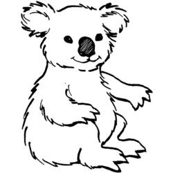 Disegno da colorare: Koala (Animali) #9312 - Pagine da Colorare Stampabili Gratuite