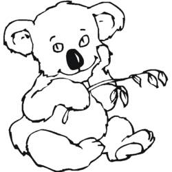 Disegno da colorare: Koala (Animali) #9331 - Pagine da Colorare Stampabili Gratuite