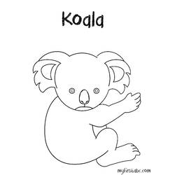 Disegno da colorare: Koala (Animali) #9333 - Pagine da Colorare Stampabili Gratuite