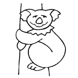 Disegno da colorare: Koala (Animali) #9351 - Pagine da Colorare Stampabili Gratuite