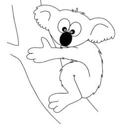 Disegno da colorare: Koala (Animali) #9358 - Pagine da Colorare Stampabili Gratuite