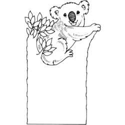 Disegno da colorare: Koala (Animali) #9366 - Pagine da Colorare Stampabili Gratuite