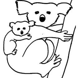 Disegno da colorare: Koala (Animali) #9369 - Pagine da Colorare Stampabili Gratuite