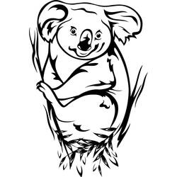 Disegno da colorare: Koala (Animali) #9373 - Pagine da Colorare Stampabili Gratuite