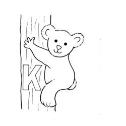 Disegno da colorare: Koala (Animali) #9417 - Pagine da Colorare Stampabili Gratuite