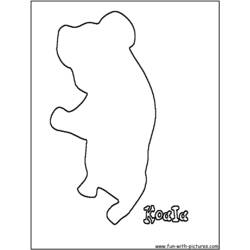 Disegno da colorare: Koala (Animali) #9432 - Pagine da Colorare Stampabili Gratuite