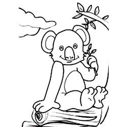 Disegno da colorare: Koala (Animali) #9461 - Pagine da Colorare Stampabili Gratuite