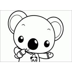 Disegno da colorare: Koala (Animali) #9465 - Pagine da Colorare Stampabili Gratuite