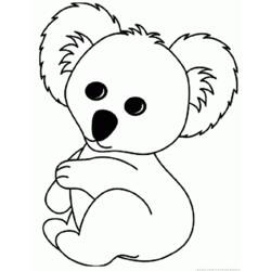 Disegno da colorare: Koala (Animali) #9466 - Pagine da Colorare Stampabili Gratuite