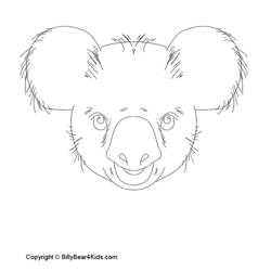 Disegno da colorare: Koala (Animali) #9480 - Pagine da Colorare Stampabili Gratuite