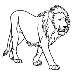 Disegno da colorare: Leone (Animali) #10239 - Pagine da Colorare Stampabili Gratuite